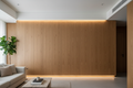 Full Height Storage Cabinet - Oak Handleless