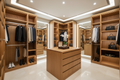 Walk-in Wardrobe - Oak with Island